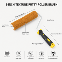 Rouleau texturé à dégagement rapide de 9 pouces pour peinture murale décorative, enduit de mastic, peinture artistique à la boue de diatomées, OEM en gros