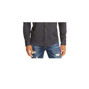 Camicia Casual da Uomo American Rag in Twill Spazzolato con Bottoni, Vestibilità Regolare, Design a Quadri, Nera, Taglie da XS a 3XL per la Stagione Autunnale - Product Image 3