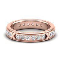 REYES Hochwertiger 14K 18K Gelbgold Moissanit Verlobungsgeschenkring Luxus Hochzeits Designer Modeschmuck für Frauen