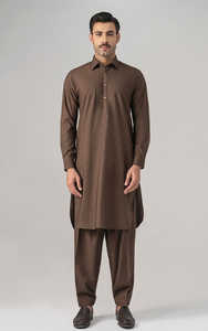 Nuevo diseño paquistaní Shalwar Kameez para hombres precio al por mayor hecho en fábrica transpirable hombres Shalwar Kameez vestido para fiesta y EId - Product Image 2