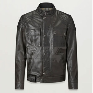 Meilleure vente dernière veste en cuir de moto de style 2025 veste d'hiver en cuir de moto personnalisée - Product Image 1