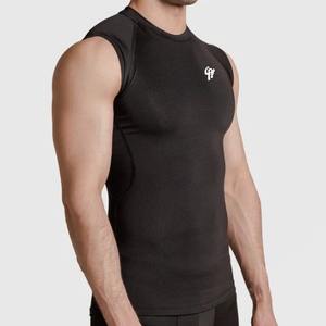 Fournisseur pakistanais Coupe raglan sans manches Compression ultra serrée Coutures de modelage musculaire Matériau doux et extensible - Product Image 4