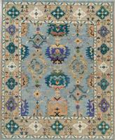 Tapis en laine noué à la main de style Oushak moderne, rose mousse, sur mesure, taille personnalisée, durable, lavable, antidérapant, design classique pour la maison