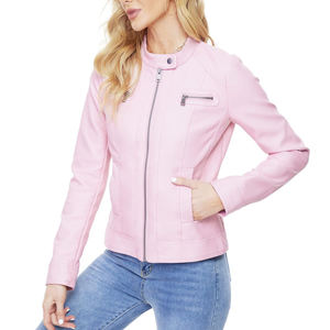 Chaqueta de cuero de moda de alta calidad para mujer/chaqueta de cuero de vaca auténtica hecha profesional - Product Image 2