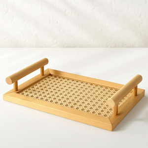 Large 20x30cm Bamboo Hazeran <b>Tray</b> High Quality Food Contact Safe Restaurant Catering Use - Product Image 1