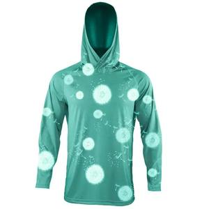 เสื้อมีฮู้ดลายพรางสีไล่ระดับสีสำหรับตกปลากันแดดแขนยาวดีไซน์ชุดกลางแจ้งแบบแห้งเร็ว - Product Image 5