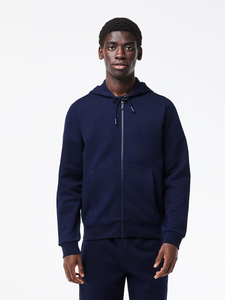 Nueva llegada Basics Sudaderas con capucha para hombre Sudadera con capucha de manga larga con bolsillo en color azul - Product Image 3