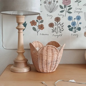 Ensemble de 2 paniers en rotin Lily, faits à la main, écologiques, en rotin naturel, forme ronde moderne, panier de rangement multi-usages - Product Image 5