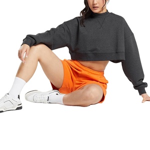 Respirant de haute qualité femmes haut court sweats à capuche meilleur prix et bon matériel femmes haut court sweats à capuche 2026 - Product Image 3