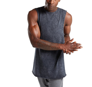 Vente en gros de débardeurs sans manches pour hommes de haute performance en mélange de coton doux parfait pour la musculation et les sports de plein air - Product Image 3