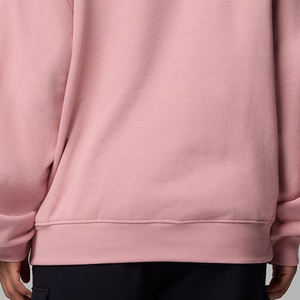 Sweat-shirt à col rond uni surdimensionné pour femmes, pour les acheteurs en gros, prix avantageux, coupe confortable pour l'hiver, avec logo personnalisé - Product Image 6