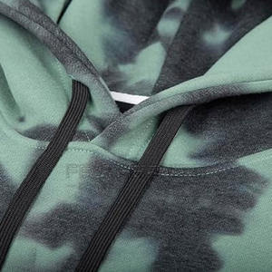 2024 sudaderas con capucha de talla grande Tie Dye para hombre invierno patrón sólido con capucha precio al por mayor hecho Pakistán poliéster/Material de algodón - Product Image 4