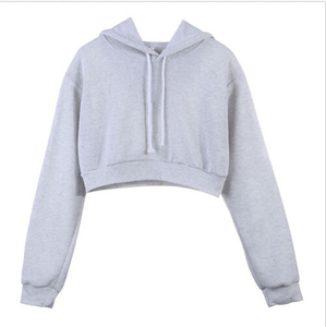 Vente chaude décontracté court femme à manches longues pull pull haute qualité automne hiver capuche Anti-rétrécissement mixte texturé tricot - Product Image 2