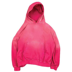 Vêtements d'hiver Meilleur design personnalisé Haute qualité Lavage à l'acide Hommes Hoodies Solid Colors Casual Plus Size En stock Acid Wash Hoodies - Product Image 5