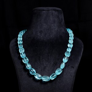 Multiple <b>Colour</b> Carved Exclusive Beaded <b>Necklace</b> Crafted With Hand Carved Gemstones Displaying Vibrant Shades Luxury & Elegance - Product Image 1