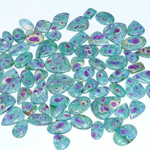 100% rubí Natural en fucsita piedra preciosa suelta al por mayor hermoso cabujón piedra preciosa suelta piedra preciosa Natural para la fabricación de joyas - Product Image 5