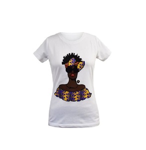 High Quality Knitted Cotton Women's T-Shirt Solid Color Custom Printed <b>Plain</b> Neck Casual Style Compressed Made in Bangladesh - Product Image 2