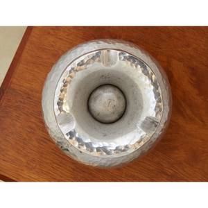 ที่เขี่ยบุหรี่อลูมิเนียมโบราณแฟนซีพร้อมชุบสีเงินทรงกลมทำด้วยมือผู้จำหน่ายแฮนด์เมด - Product Image 4