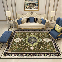Tapis de sol personnalisé en polaire à grandes fibres, motif floral classique, base antidérapante, pour usage domestique et appartement studio