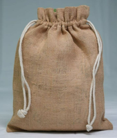 Vente en gros de rangement promotionnel écologique pour la poussière pochette à savon cadeau imprimée de logo personnalisé sac à cordon en toile de coton pour bougie en lin