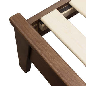 Modern Wood Platform <b>Bed</b> Frame, Minimalist Solid Wood Grain Double <b>Bed</b>, Sturdy Bedroom Furniture for Home Interior andGuest - Product Image 4