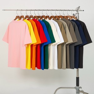 T-shirt oversize unisexe 100% coton tissu 300gsm poids lourd respirant séchage rapide vente en gros personnalisé Street Style Vietnam soie - Product Image 1