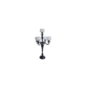Candélabres de sol dorés à 5 bras grands bougeoirs en cristal centres de table pour tables de mariage dîner événements de noël - Product Image 5