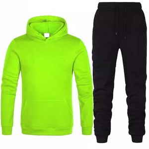 Survêtement décontracté à manches longues pour homme, Jogging, course à pied, veste et pantalon de sport, survêtement 100% coton - Product Image 5