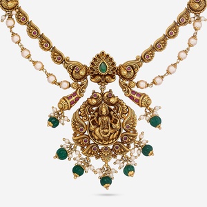 Vintage Short Flower-Shaped Zinc Alloy Wedding <b>Necklace</b> with Emerald-Cut Synthetic Stones 190709 - Product Image 5