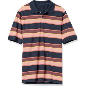 Polo de piqué de algodón de corte regular para hombre, diseño personalizado, estampado de letras lavadas, polos de talla grande para hombre - Product Image 1