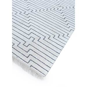 Alfombras de Seda de Bambú Tejidas a Mano Contour Ivory Pdbs-18 con Patrón Geométrico para Uso Doméstico - Product Image 2