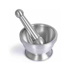 2024 Hot Selling New Arrival Pure <b>Metal</b> Mortar and Pestle Set Spice <b>Grinder</b> Mixer for Kitchen Tools and Gadgets - Product Image 1