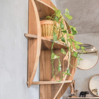 Vitrina de Madera de Teca Sólida para Almacenamiento, Muebles Comerciales para Restaurantes, Hoteles, Villas, Resorts, Cafés, Hostelería, Venta al Por Mayor