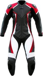 Combinaison de course personnalisée de haute qualité dernier style veste de moto en cuir véritable respirant imperméable OEM équipement de course en deux pièces - Product Image 4