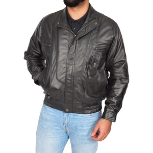 Chaqueta de Cuero de Oveja Personalizada para Hombre de Primera Calidad, Prenda Exterior Elegante de Cuero Auténtico - Product Image 3