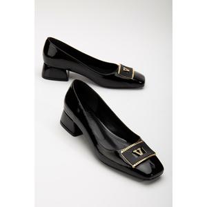Suins Basily scarpe con fibbia a V da donna con tacco medio - Product Image 3