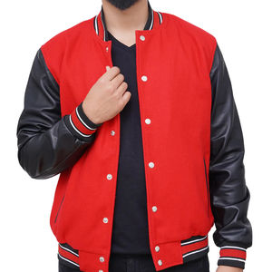 Top qualité unisexe Baseball veste hiver Streetwear Logo personnalisé broderie cuir chaud pour les femmes 2025 - Product Image 1