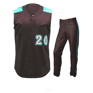 Ensemble de maillot de baseball et de softball unisexe de haute qualité, respirant et à séchage rapide, personnalisable, uniforme d'équipe, taille plus, vêtements de sport - Product Image 4