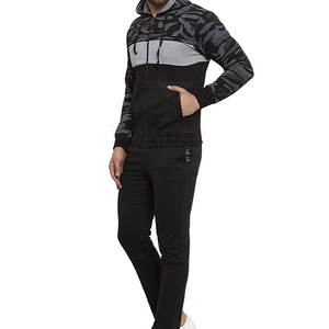 Chándal ajustado de tamaño personalizado para hombre con mangas largas y cuello con capucha, nuevo diseño, 100% algodón, traje deportivo de invierno - Product Image 2