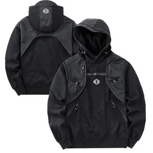 Blousons à capuche tendance pour hommes, style Techwear, coupe-vent streetwear personnalisé, vêtements d'extérieur multicouches sur mesure, fabricant OEM de mode - Product Image 1