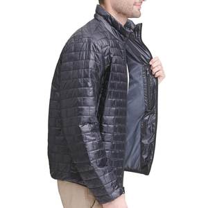 Veste matelassée décontractée de haute qualité pour hommes, impression de logo personnalisé, décoration en fausse fourrure multicolore, fermeture éclair, vente en gros - Product Image 6