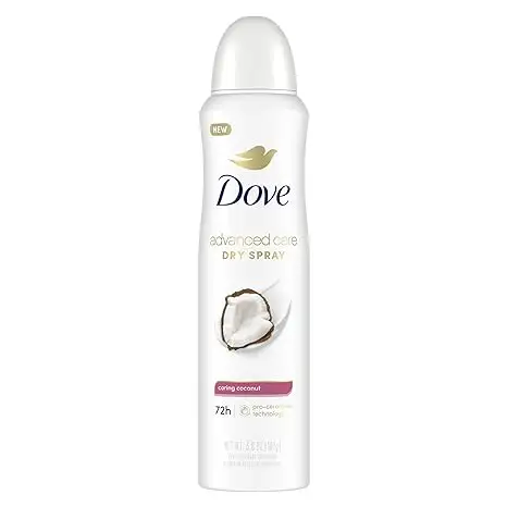 Dove Advanced Care nachhaltige damen-Anti-Transpirant-Deodorant-Trockenspray, Pflege Kokosnuss, 3,8 Unzen Packung mit 12 Stück
