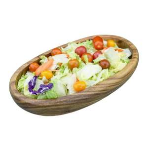 Belles saladiers en bois design de forme ovale avec cuillère taille personnalisée pour les fêtes d'ustensiles de cuisine fabriqués à la main en gros du Vietnam - Product Image 3