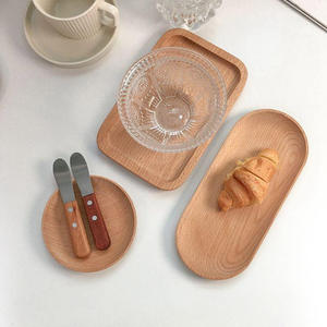 Ensemble de plats en bois durables pour le dîner servant des assiettes en bois naturel de la meilleure qualité - Product Image 3