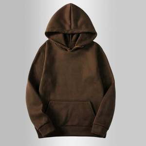 Sweat-shirt à capuche unisexe pour homme, manches longues, cordon de serrage, uni, pull-over, haut à capuche, sous-vêtement - Product Image 3