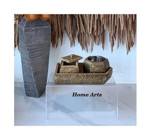 เตาไม้ bakhoor พร้อมถาดและงานอิสลามเครื่องหอมขนาดและรูปร่างตามสั่งดีไซน์มาตรฐาน - Product Image 1