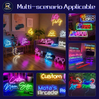 Offre Spéciale : Enseigne Néon LED Électronique Écologique à Alimentation CC, Grand Format, Blanc Chaud, pour Lettres Connectées et Alphabet de Salutation