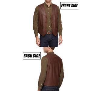 Chaleco de moto de cuero genuino para hombre 2022, la mejor calidad, transpirable, ajustado, diseño, cremallera oblicua, superventas, ropa exterior de invierno - Product Image 5