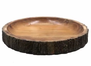 Assiette de service en bois de luxe, couleur personnalisée, durable, 100 pièces MOQ, style classique moderne, utilisation à domicile et au restaurant - Product Image 2