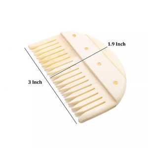 Viking Buffalo Bone Hair Comb Carved Flower <b>Style</b> for Fashion-Forward <b>Head</b> Massage Scraping Natural Indian Bone Material - Product Image 4